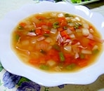 サイコロ野菜スープ
